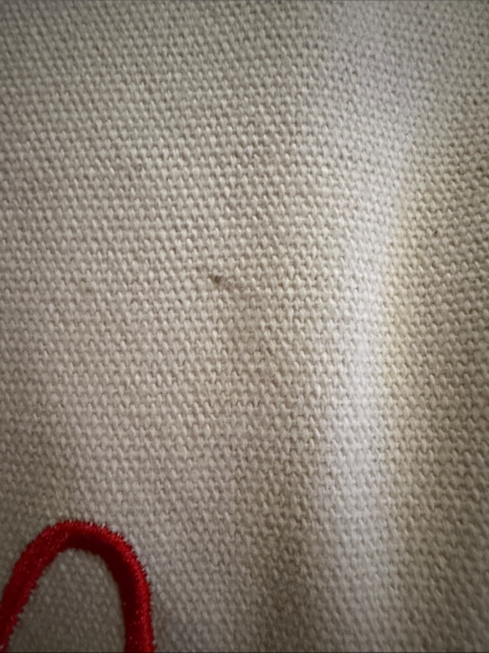 St Barths Canvas Tote Bag in Ivory and Red (Dave Matthew’s resort) - Picture 5 of 11